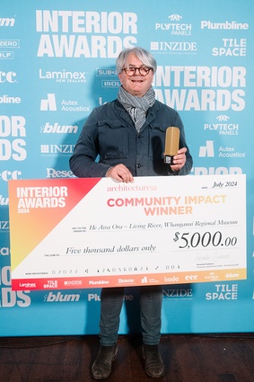 Craig Dalgleish, winner of the Community Impact Award for He Awa Ora Living River.