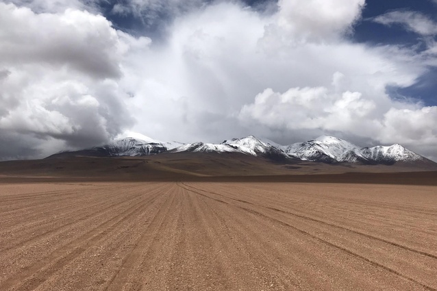 The snow-capped mountains of Eduardo Avaroa National Reserve.