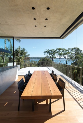 Balmoral House offers views across the water towards Sydney Harbour National Park.