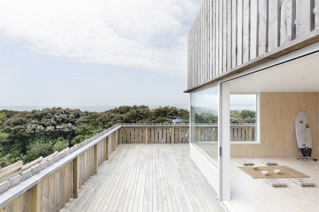 Residential Compact New Home up to 150sqm Architectural Design Award: Crows Nest, Raglan by Tane Cox of Red Architecture.