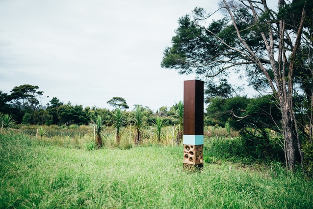 Habitat markers, in the form of poles, are intended to prompt curiosity.