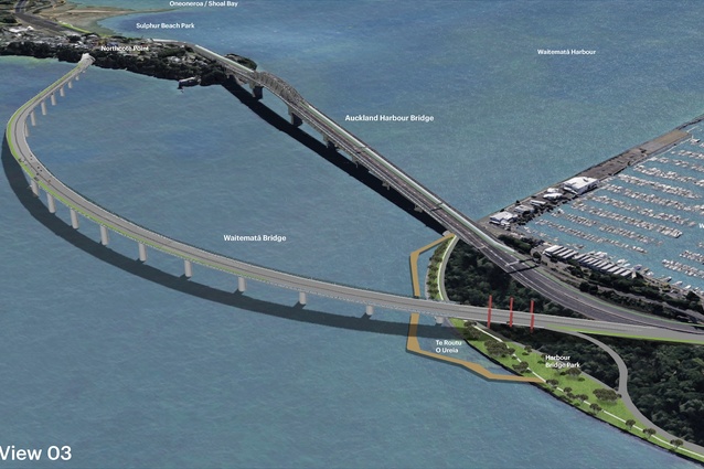 Northbound traffic would use the new six-lane bridge, while the existing eight-lane Harbour Bridge would carry southbound vehicles.