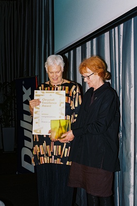 Sharon Jansen of Sharon Jansen Architect, winner of the Chrystall Excellence Award.