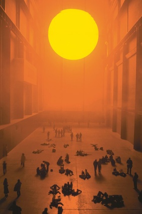 Olafur Eliasson's 2003 installation, The Weather Project, at the Tate Modern Turbine Hall.