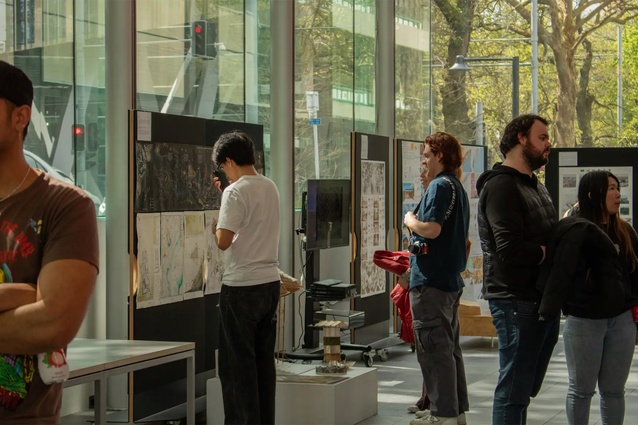 The exhibition continued on Sunday, catching the attention of passers-by and engineers alike.