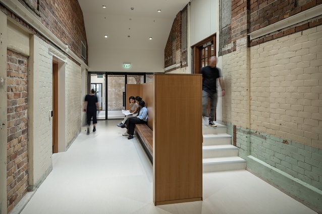 The accretions of time are evident with a layering of materials and finishes.