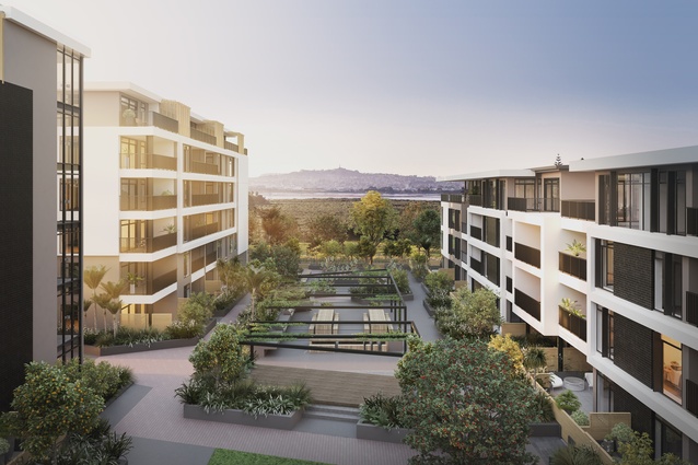 Render of the ASC Architects-designed apartments to be built at Market Cove.