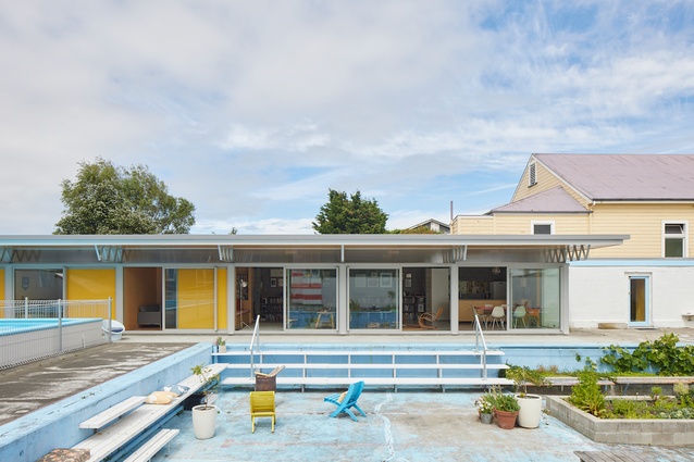 The Gonville Pool House in Whanganui by Patchwork Architecture.