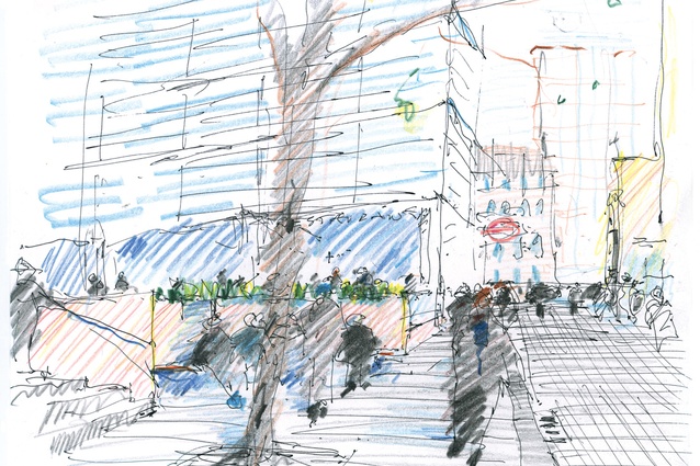 A drawing from <em>Drawing for  Landscape Architecture: Sketch to Screen to Site</em>.