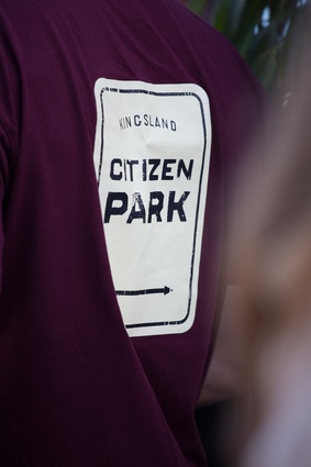 The staff t-shirts for Kingsland's newest bar and eatery, Citizen Park.