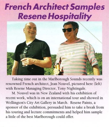 Remember that time Jean Nouvel dropped by for lunch and a cheeky pinot noir?