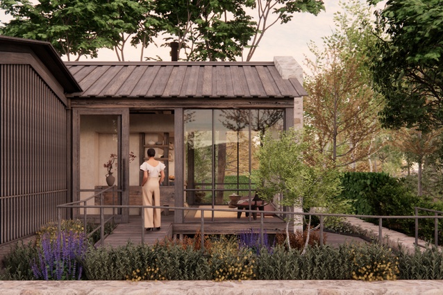 A personal submission concept for a small wellness retreat.