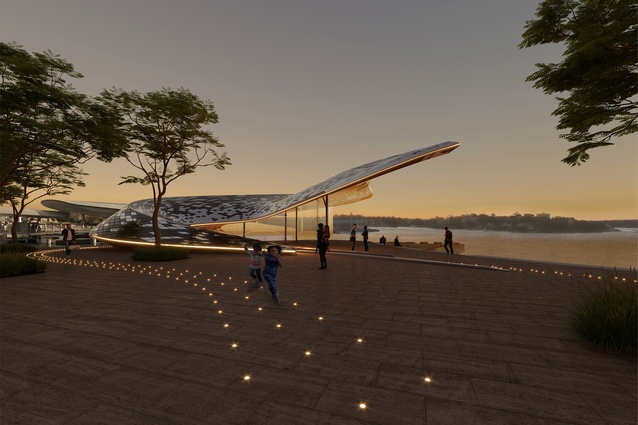 Competition entry for a new Barangaroo Pier Pavilion in Sydney.