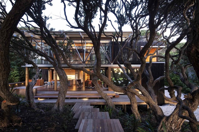 Under Pohutukawa by Herbst Architects was the winner of the Residential Architectural Excellence award at the Timber Design Awards 2012.