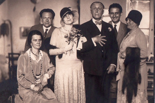 Kulka (second from right) at the 1929 wedding of Claire Beck and Adolf Loos (image courtesy of Janet Beck Wilson).