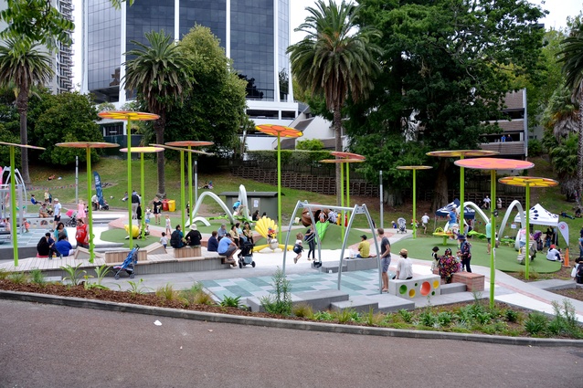 Winner of both the Nightingale Colour Master Award and the Landscape Award: Myers Park Playspace by Isthmus.