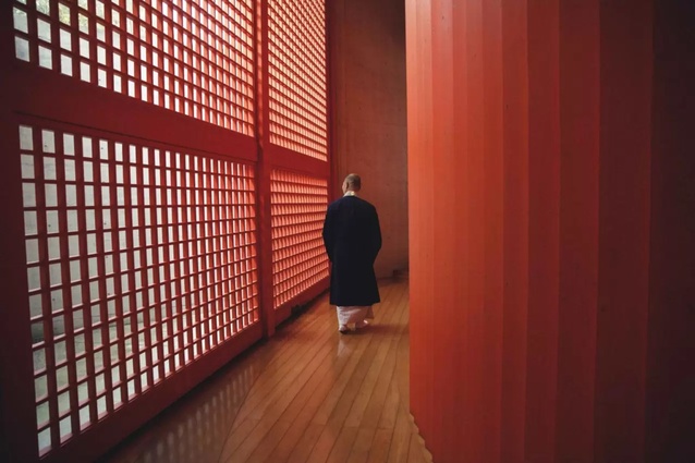 Honpukuji (the Water Temple) on Japan’s Awaji Island, a Tadao Ando-designed Buddhist temple. 