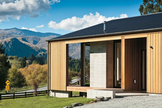 A house designed by Kerr Ritchie Architects in Arrowtown. 