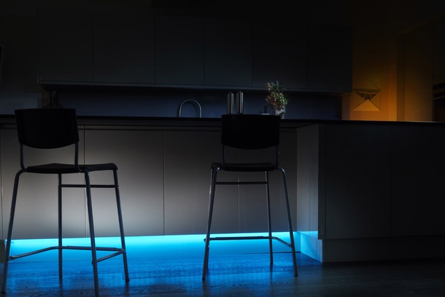 Philips light strips used in a kitchen. 