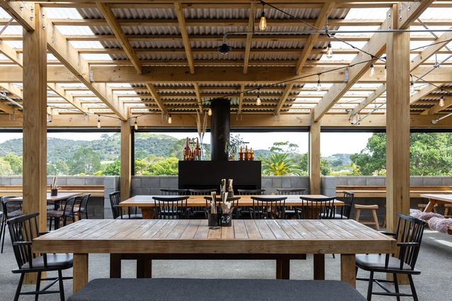 The veranda extension at The Heke, from the bar and dining areas.