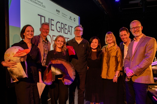 Post-debate, pre-celebration with the Great Debate’s great team.