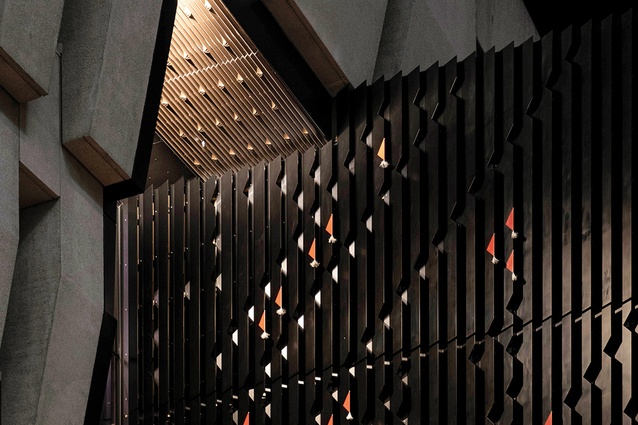 Te Hono, the linking element between the two buildings, has a big job to do – one day.