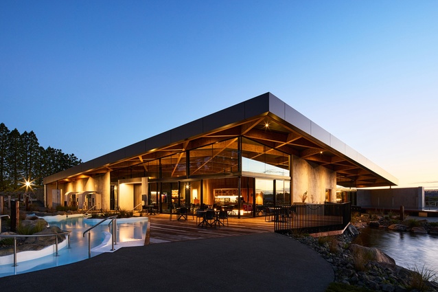 Winner – Commercial Architecture: Ōpuke Thermal Pools and Spa by Sheppard & Rout Architects, Piwakawaka Methven.