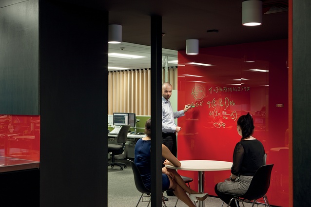 Write-on walls are found in many meeting nooks. 