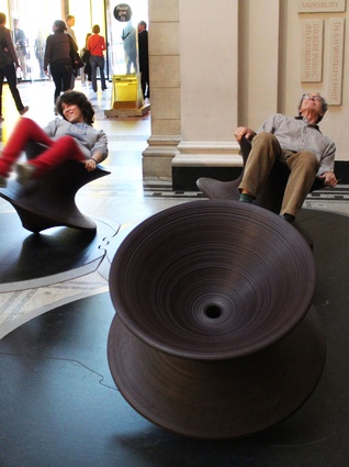 Designed for fun, Spun Chair is moulded in a single symmetrical form.