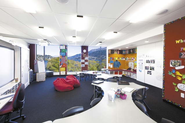 The four classrooms within each learning pod offer flexible furniture configurations.