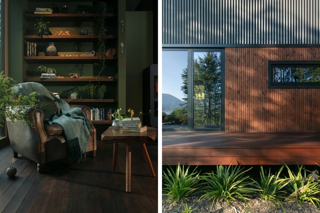 Carolin Friese of CF Architecture for ‘Tall Tree House’, winner of four awards: Regional Award for New Home up to 150sqm; Regional Award for Home Interiors; Highly Commended for Resene Colour in Design; and Regional ADNZ Resene Kaitiakitanga Award.