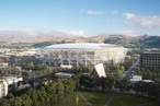 GIB® plasterboard shaping Christchurch stadium build