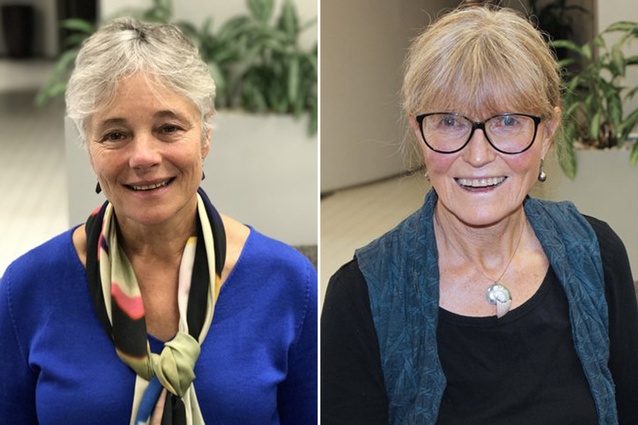 Dr Karen Witten (left) and Penelope Carroll (right) are researchers working with the Building Better Homes, Towns and Cities National Science Challenge to learn how to better involve children in the design of public spaces.