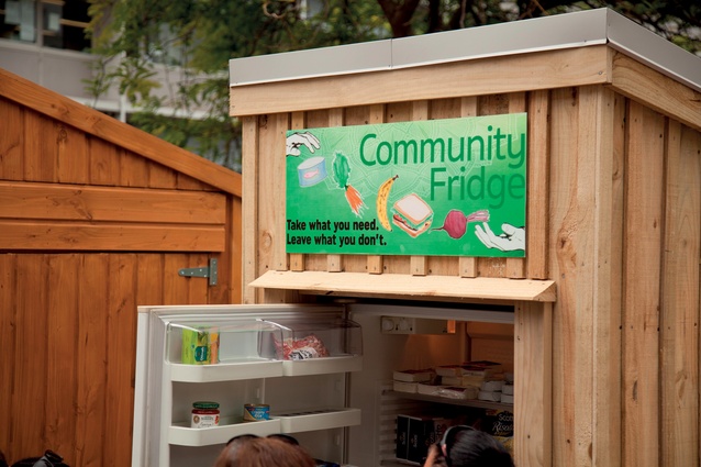 The community fridge at Griffiths Gardens.