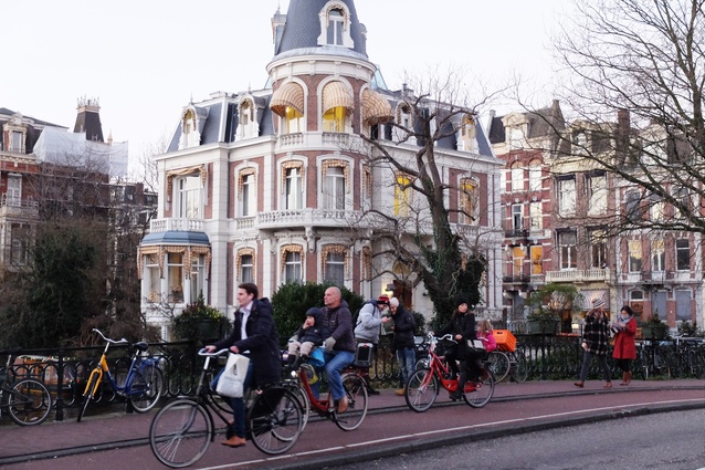 Amsterdam, where cycling is part of everyday life.