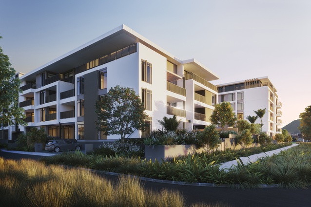 Render of the proposed Market Cove apartments.
