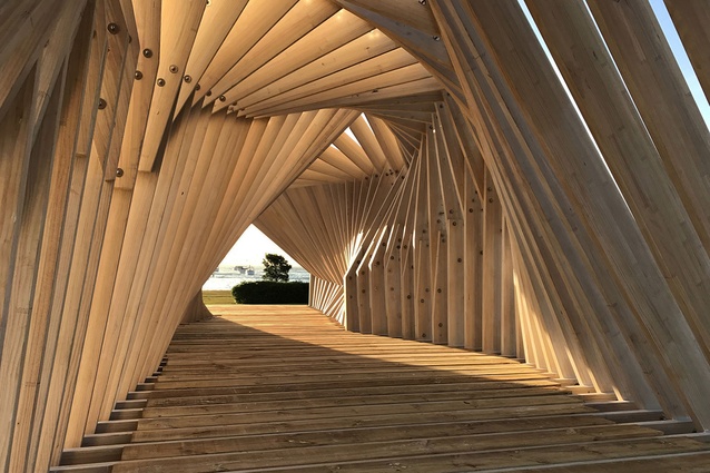 Small Project Architecture category winner: Waiheke Gateway Pavilion by Stevens Lawson Architects.