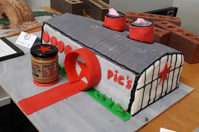 Nelson's Edible Architecture Cake Competition saw many creative entries, but the People's Choice winner was this rendition of Pic's Peanut Butter World by Jerram Tocker Barron.