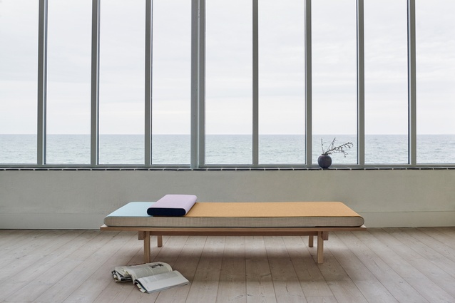 Designed for Danish company Skagerak by furniture and textile designer duo, Included Middle. The Reykjavik daybed has a sculptural elegance evoking Alvar Aalto’s furniture.