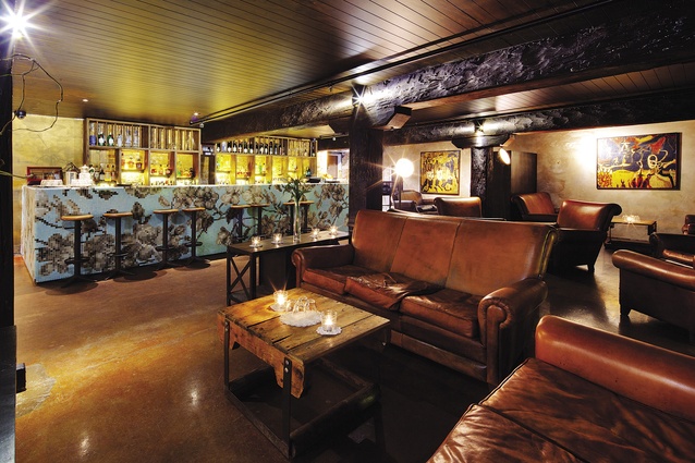 Upstairs and downstairs bars at 1885 Britomart.