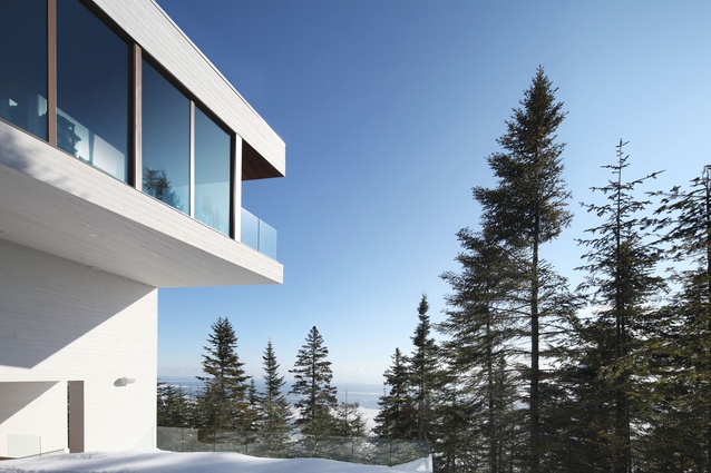 The exterior of the Canadian family home designed by architect Olivier Bourgeois. 