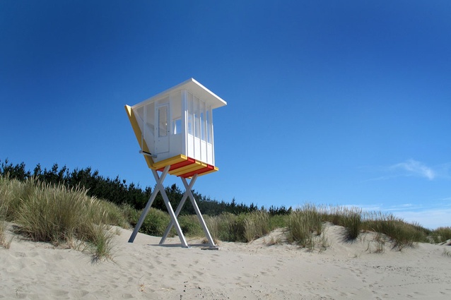 'A simple but brilliant concept, superbly executed' - Lifeguard Tower Woodend Beach - 'The Chair'.