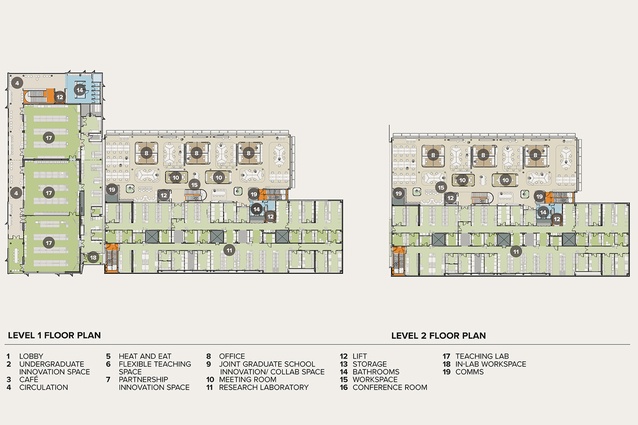 Level 1 and Level 2 floor plans.