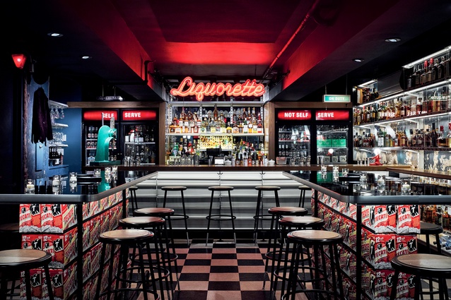Genuine Liquorette, an AvroKO owned and operated lounge bar in the heart of New York. 