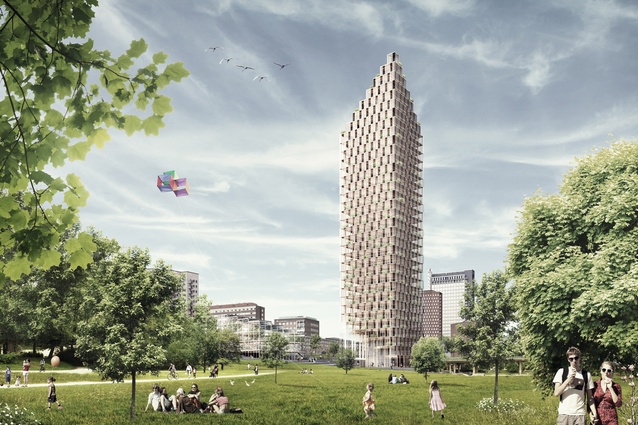 Scandanavian architects C.F. Møller, in conjunction with DinellJohansson architects, have designed the world's tallest timber skyscraper, a 34-storey residential building.