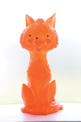 Orange Fox, bought  at Spitalfields market in London. 