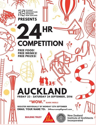 The SANNZ 24 Hour Student Design Competition runs from 5pm, Friday 23 through to the evening of Saturday 24 September.