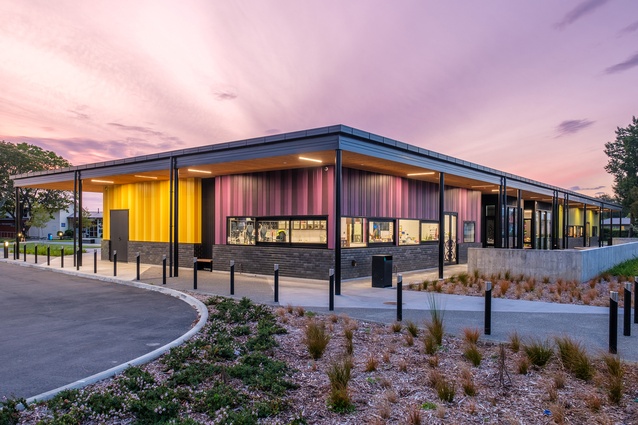 Heretaunga Intermediate School by DCA Architects Limited, winner of the Resene Total Colour Education Award.