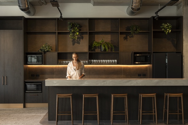 Dezeen longlisted and winner of the Workplace Over 1000m2 Award, UDC Finance by STACK Interiors.