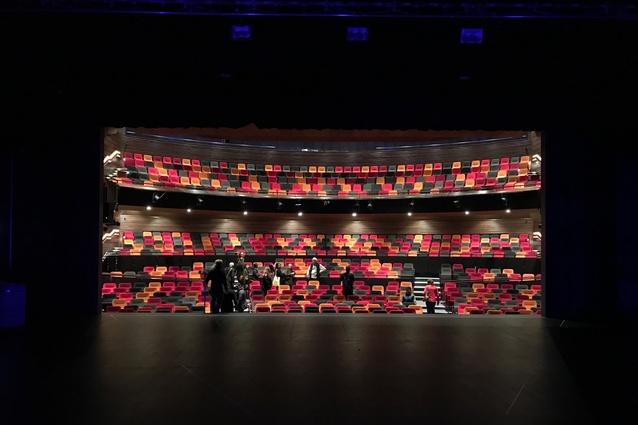 Interior of Moller-designed ASB Waterfront Theatre, part of the NZGBC & <em>Interior</em> magazine Walking Tour in Auckland on Sunday 25 September.
